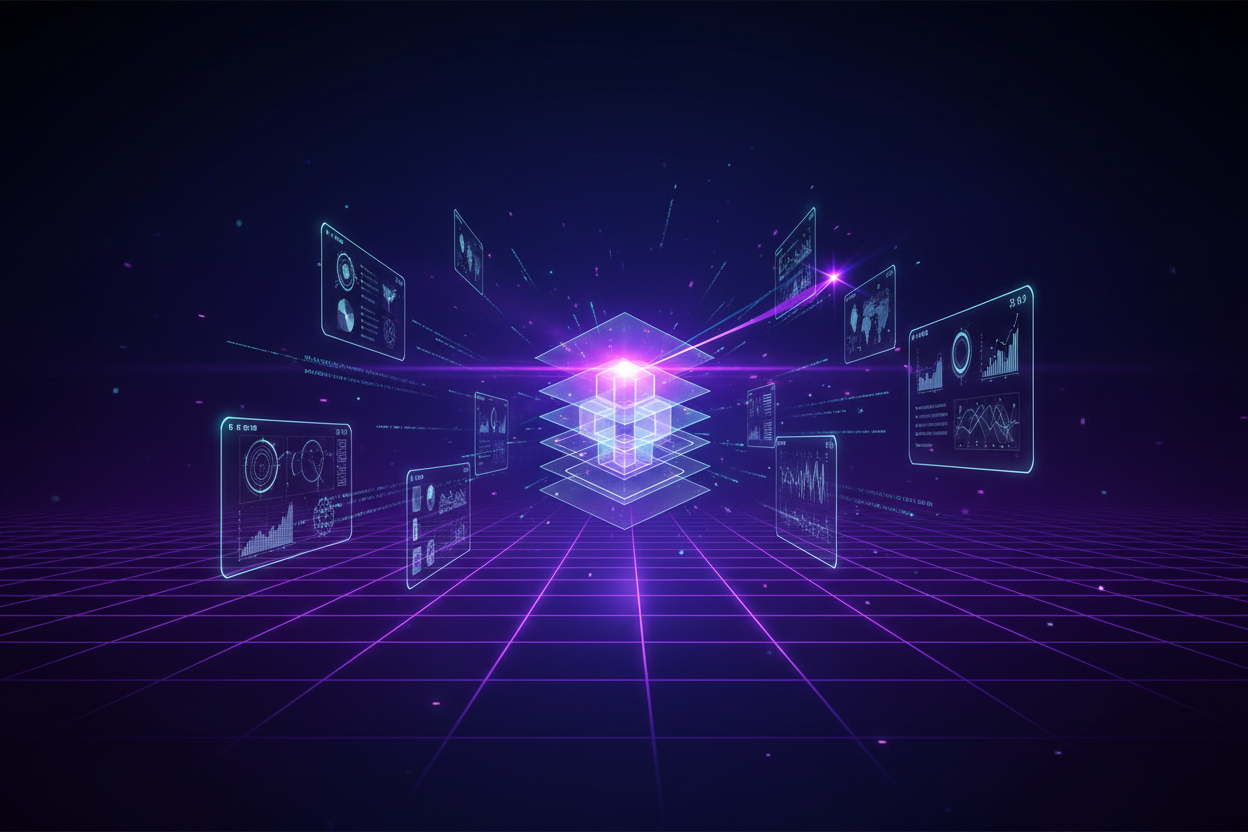 Purple Futuristic SaaS Hero
